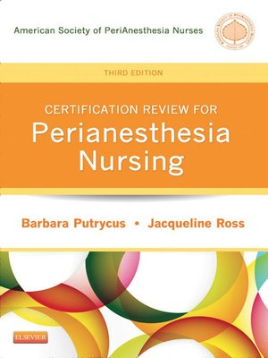 cover image of Certification Review for PeriAnesthesia Nursing--E-Book